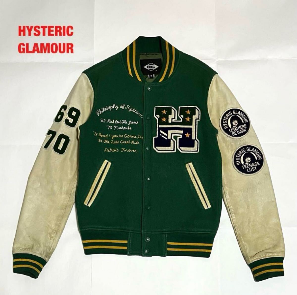 希少】HYSTERIC GLAMOUR ヒステリックグラマー スタジャン ヒスガール