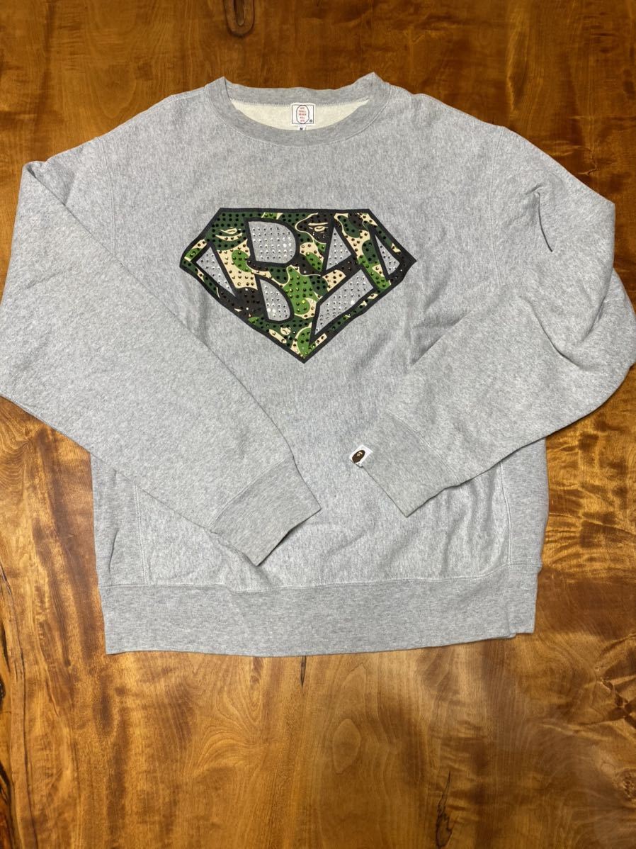 NIGO期00s BAPE ラインストーン スワロフスキー スウェット NIGO期00s