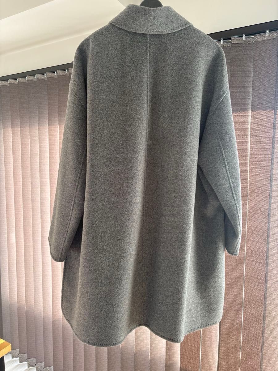 エブール ebure スーパー120'sダブルビーバーショートコート 【ELLE