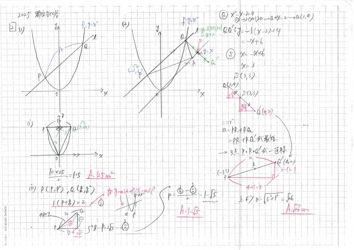 今だけセール 約3割引 塾講師のオリジナル 数学 解説(全問動画付) 都立