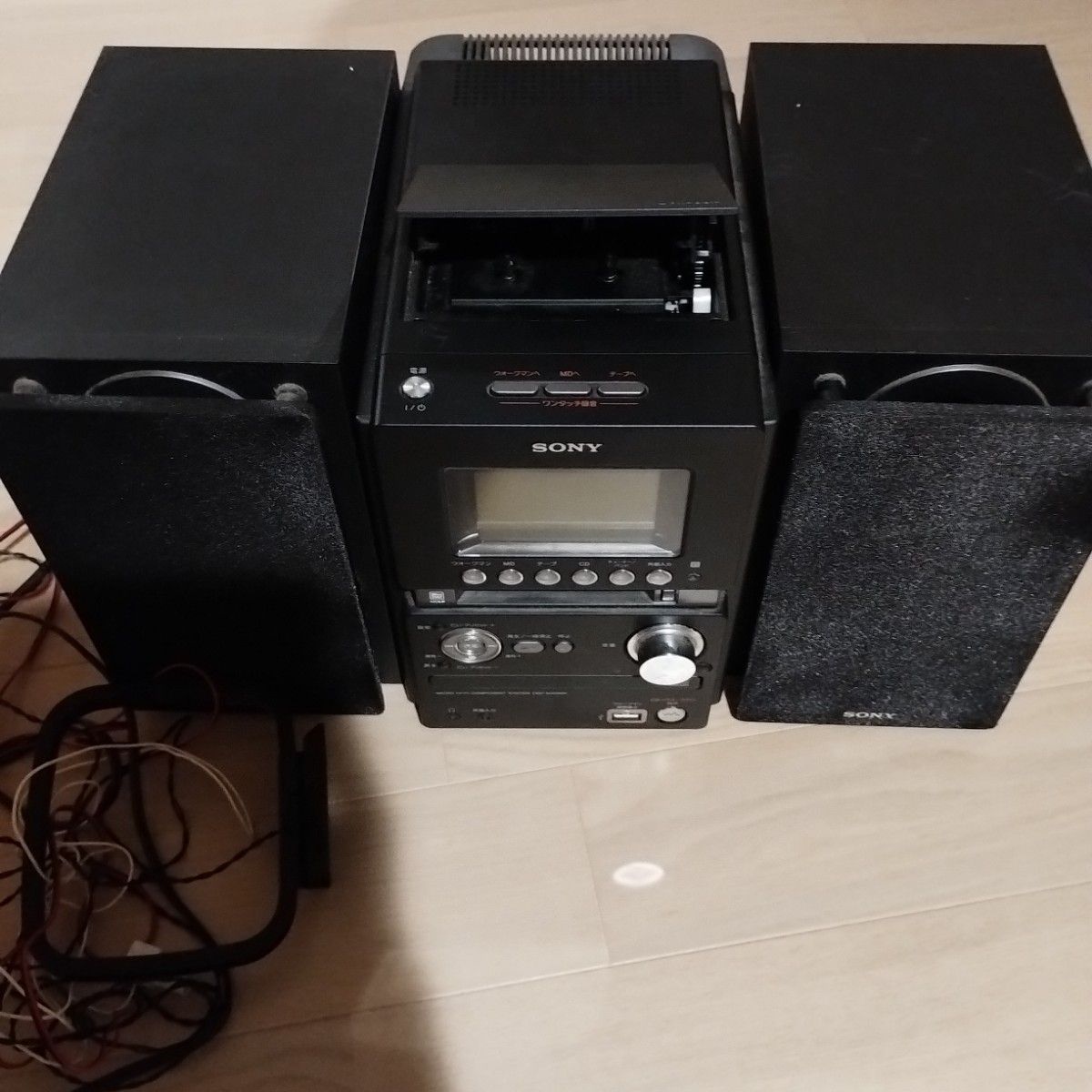 ソニー コンポ HCD-M35WM スピーカー SS-CM35 SONY 訳あり CD カセット