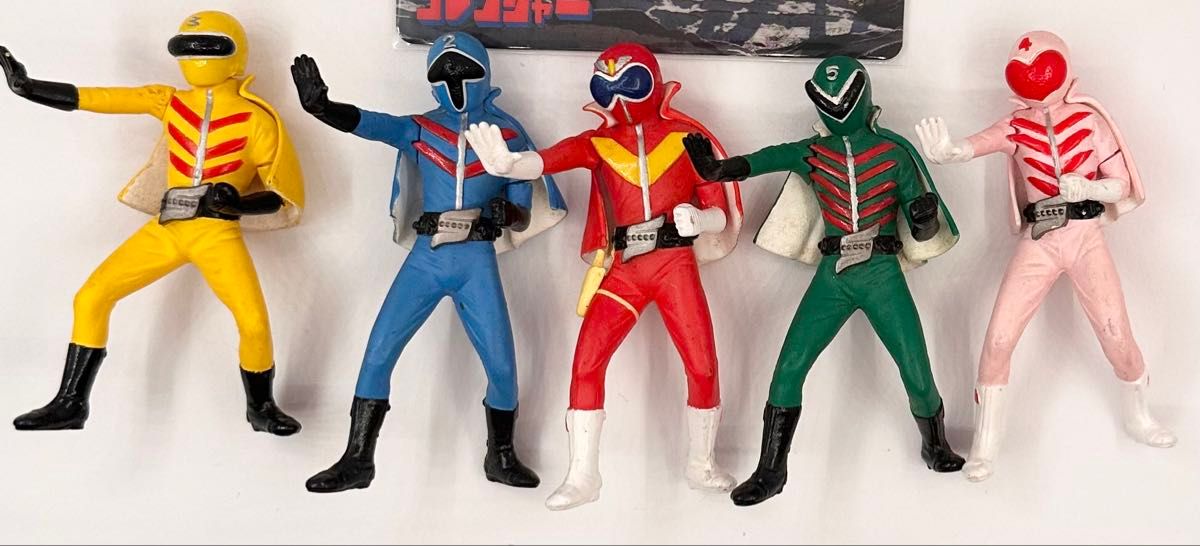 秘密戦隊 ゴレンジャー 5体セット バンダイ HGシリーズ ガチャガチャ