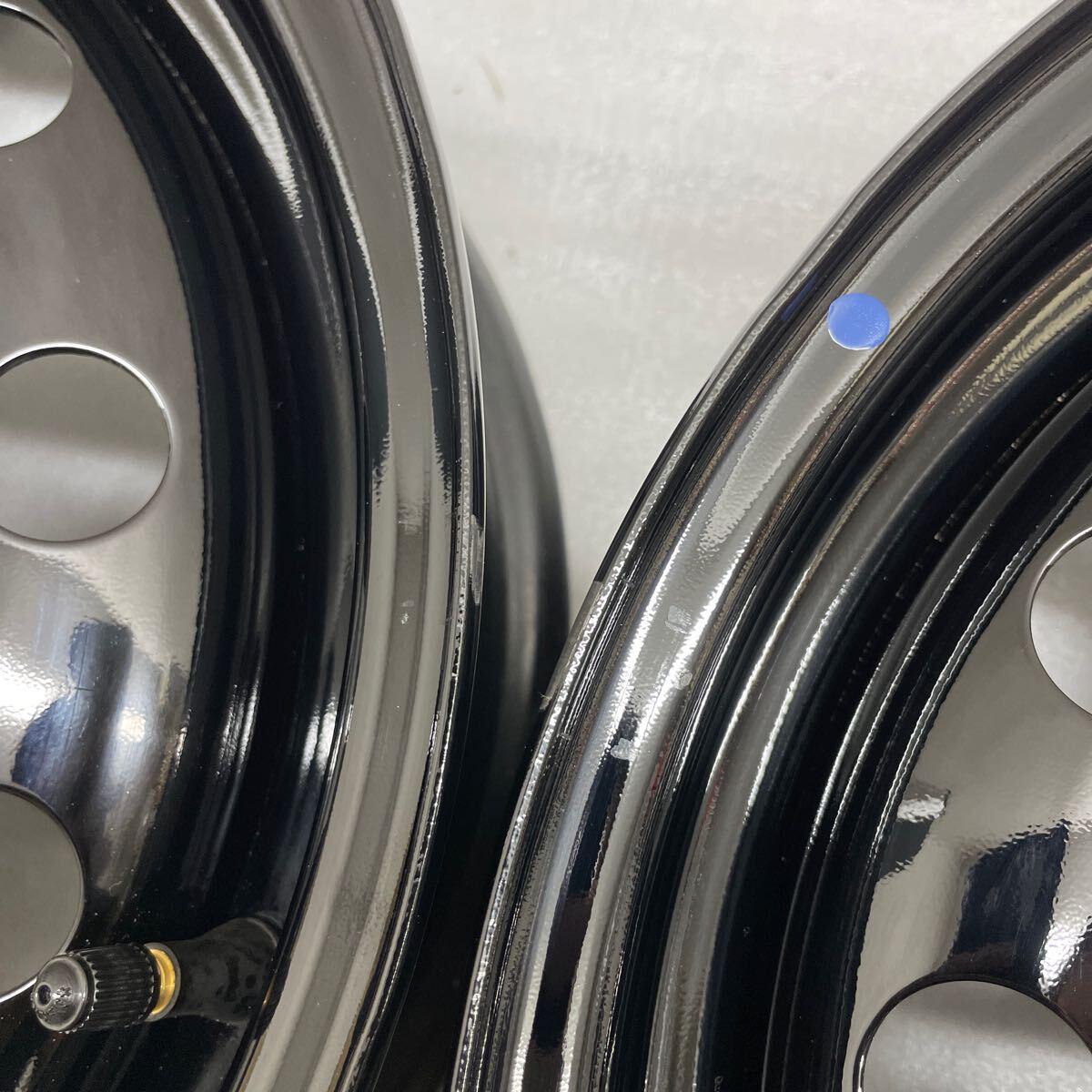 極上 新車外し ダイハツ純正 ブラック塗装スチールホイール 15インチ 4