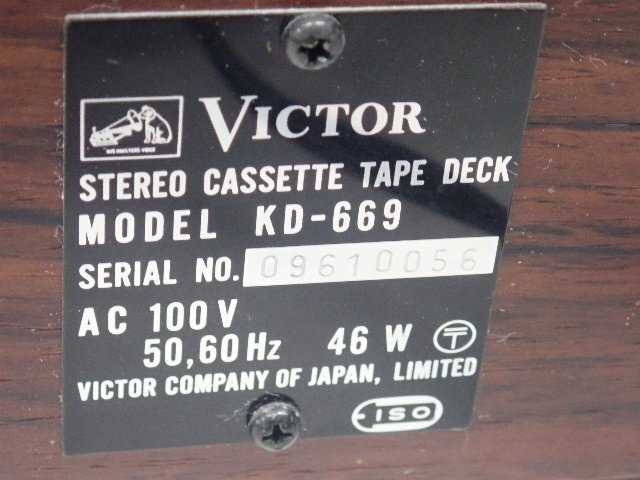 Yahoo!オークション - Victor ビクター カセットデッキ KD-669 60Hz仕