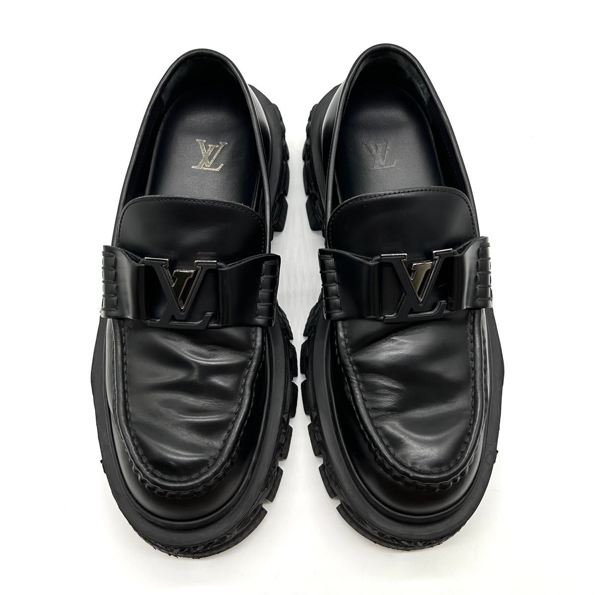 美品 26cm ルイヴィトン LOUIS VUITTON バロックライン ローファー 靴