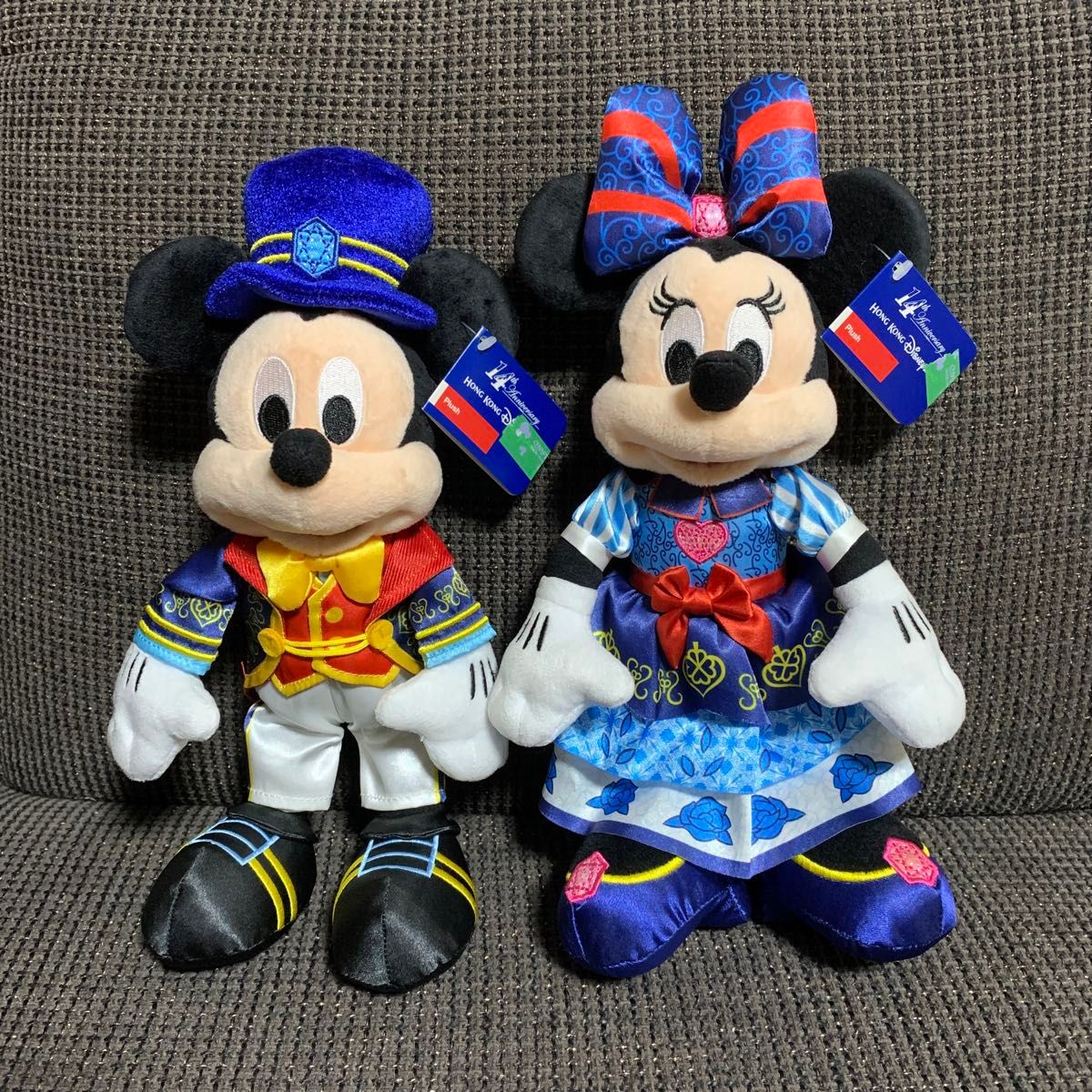 希少 レア 新品 タグ付き 香港ディズニー 14周年 ミッキー ミニー