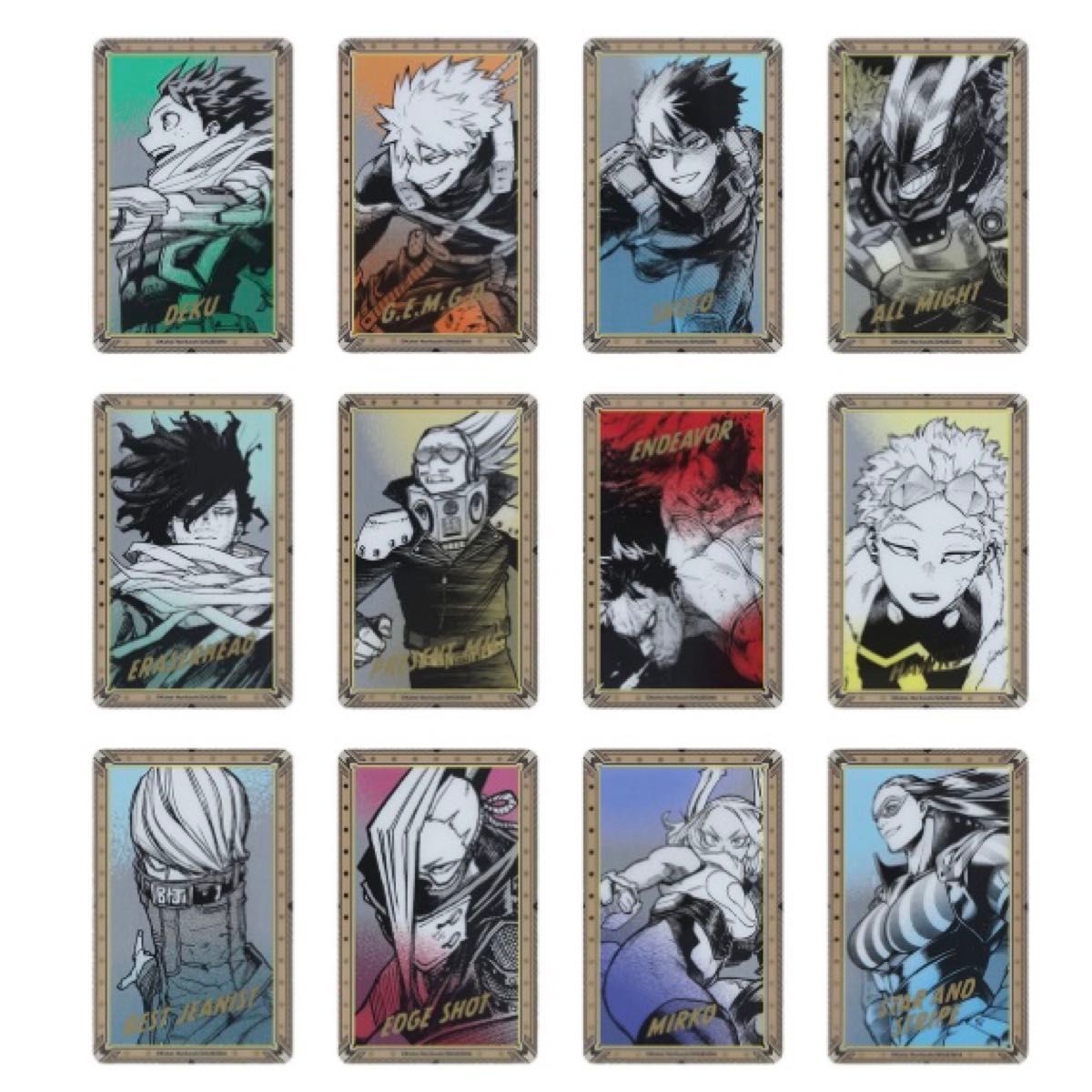 ヒロアカ原画展 ヒロアカ展 箔押しクリアカードコレクション 全種