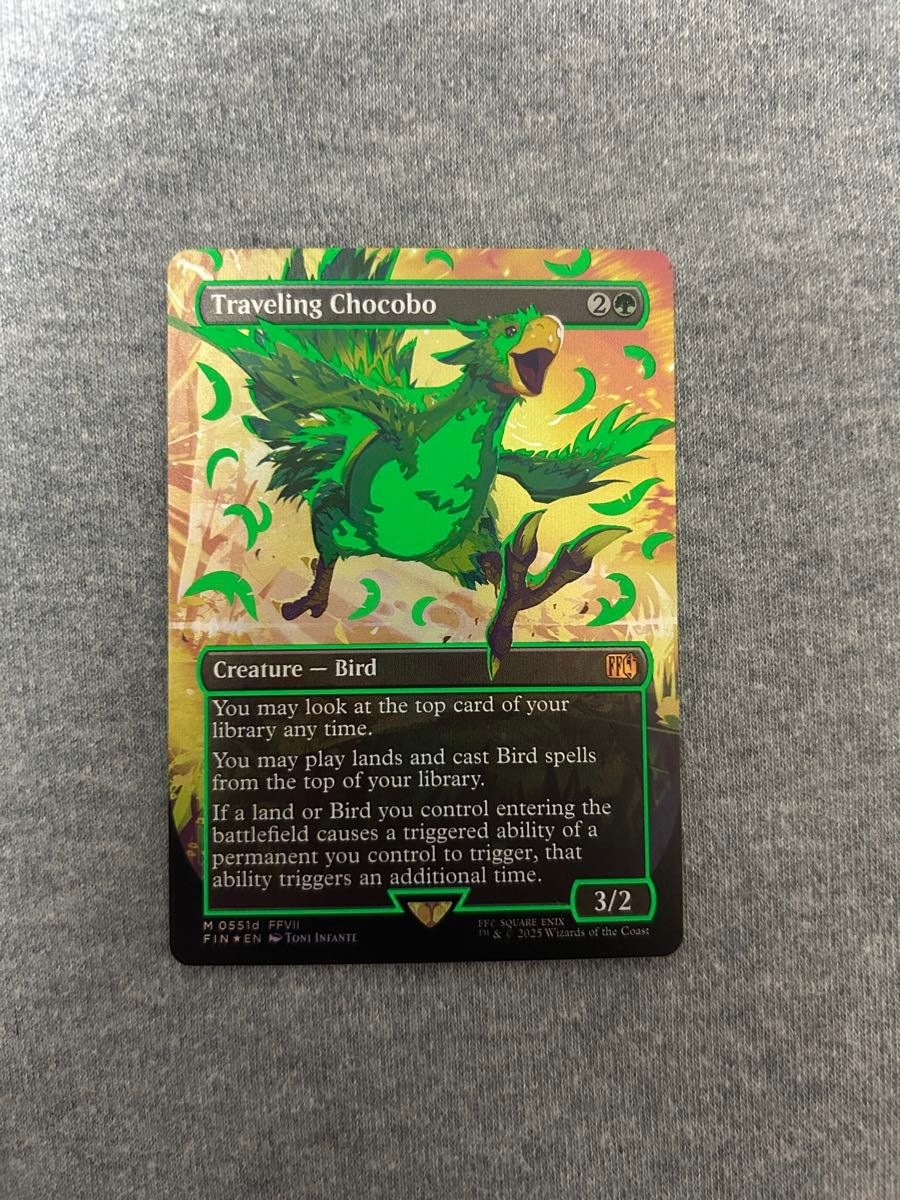 mtg 旅するチョコボ プレリリース プロモ FOIL mtg 旅するチョコボ