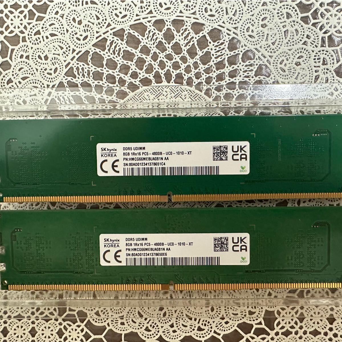 SKhynix デスクトップ用メモリ DDR5 4800hz 8G 2枚 ケース付き｜Yahoo