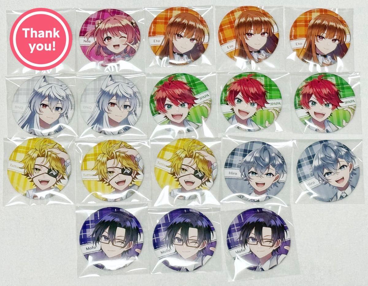 カラフルピーチからぴちパラダイス2025 缶バッジじゃぱぱさん のあさん