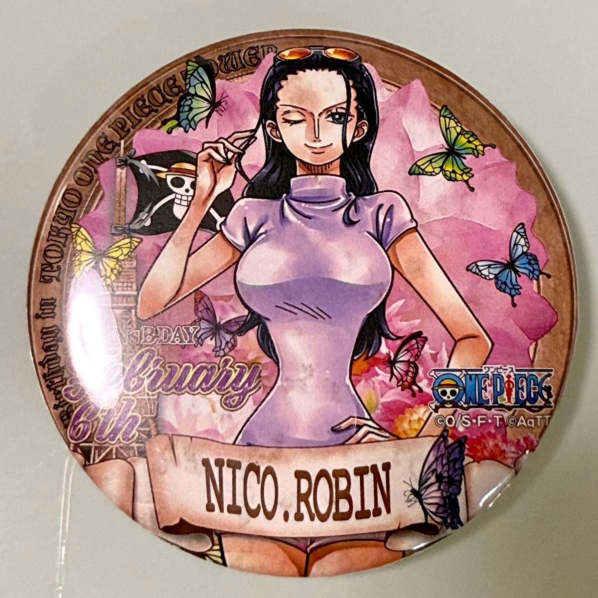 東京ワンピースタワー バースデー缶バッジ 2016 ニコ・ロビン｜Yahoo
