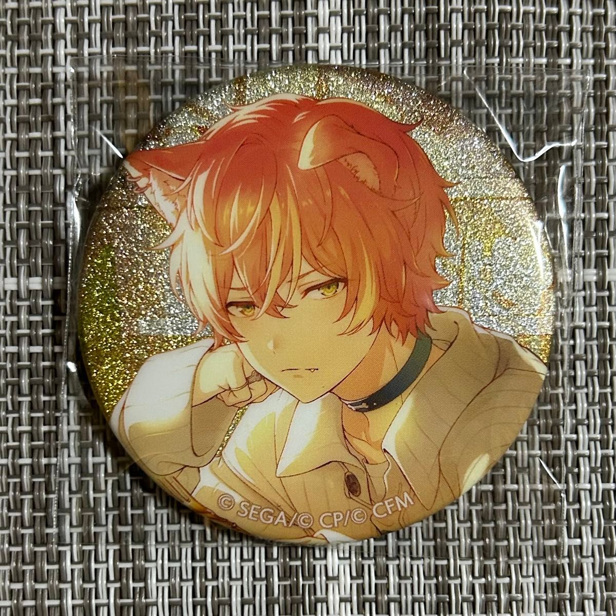 プロセカ グリッター缶バッジ 38C 東雲彰人 グリ缶 犬イベ 特訓後