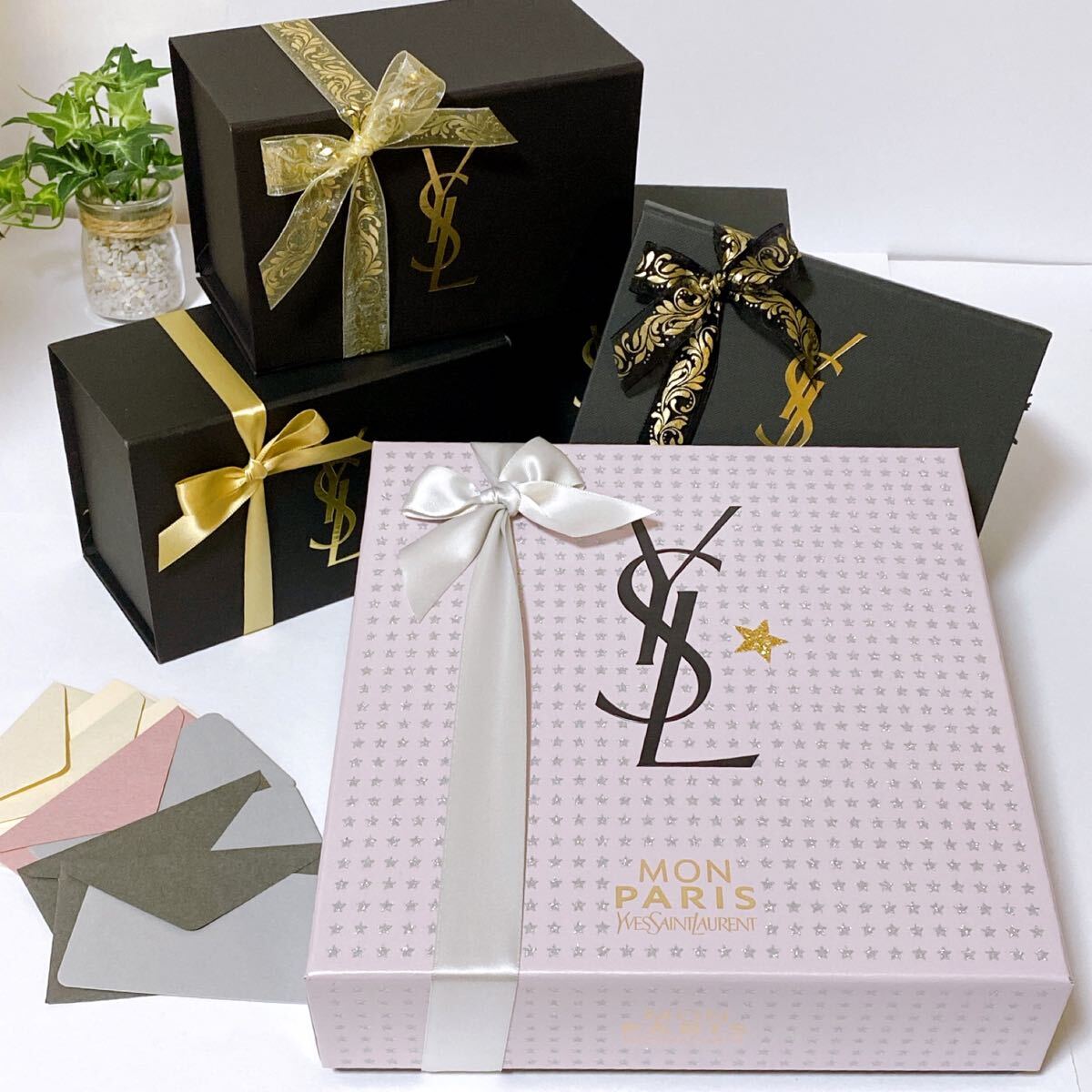 イヴ・サンローラン「Yve Saint Laurent」空箱 2種5個(4555) 正規品