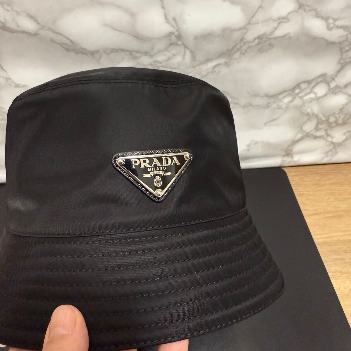 プラダ バケットハット 2HC137 2DMI F0002 バケツハット 帽子