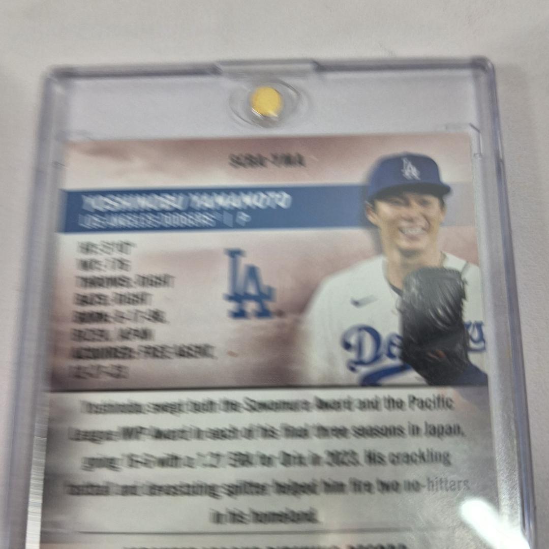 直筆サインカード 2024 Topps Stadium Club Baseball 山本由伸