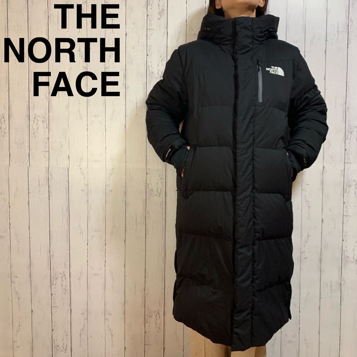 ノースフェイス ロングダウンコート 大きいサイズ メンズ XL ブラック