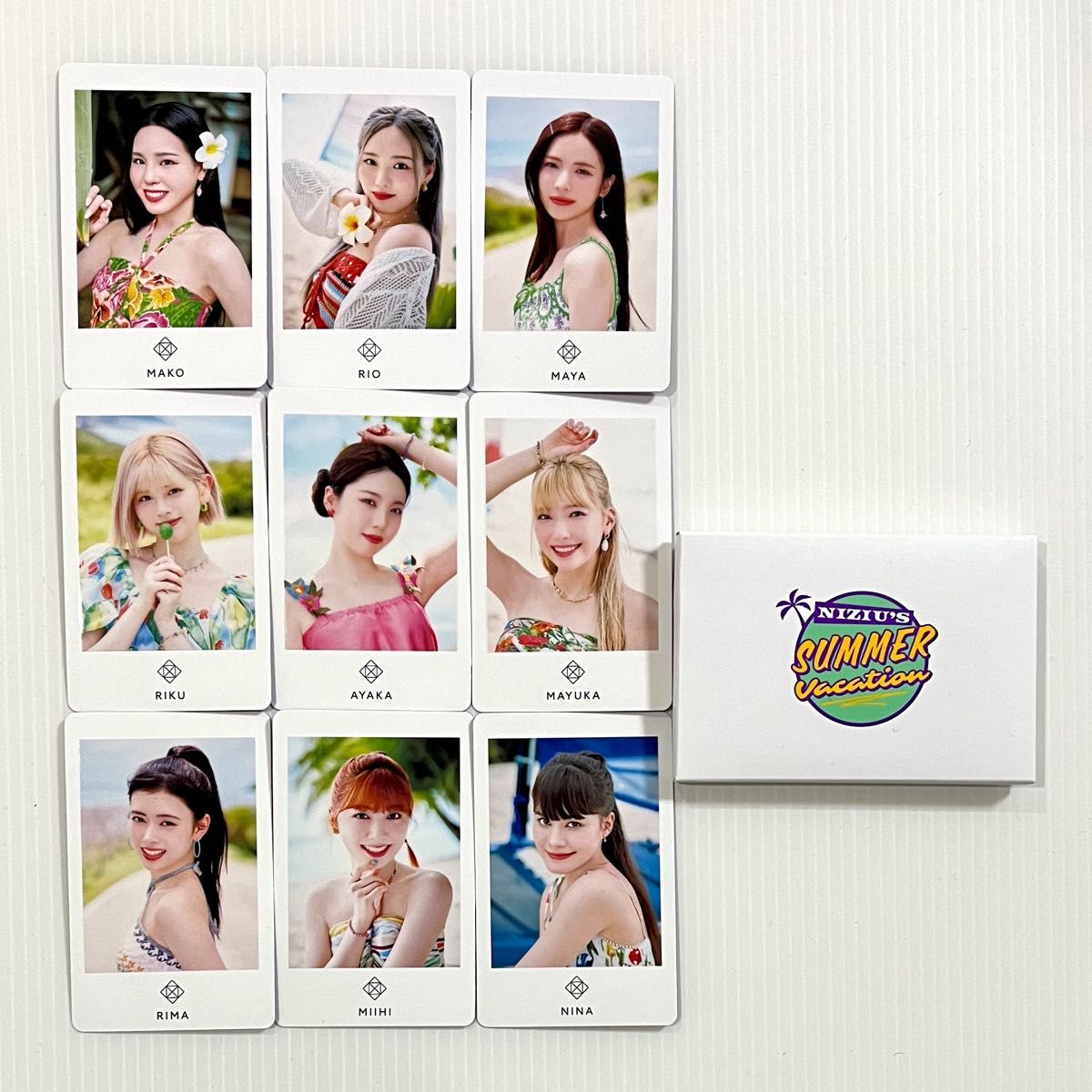 NiziU フォトカードセット（全メンバー9枚入り）Summer Vacation