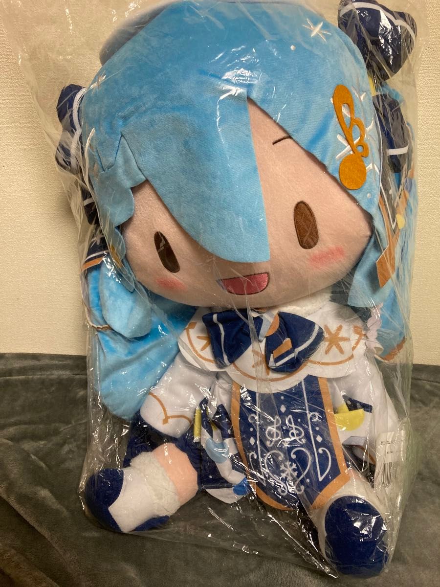 雪ミク 2021 どでかジャンボふわふわぬいぐるみ 全高50cm タグ付き