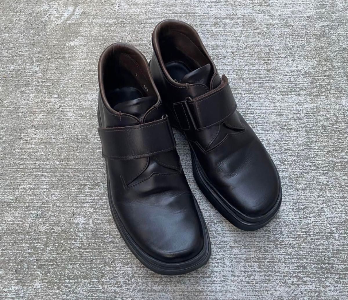 prada 99aw square toe lether shoes プラダアーカイブ｜Yahoo!フリマ