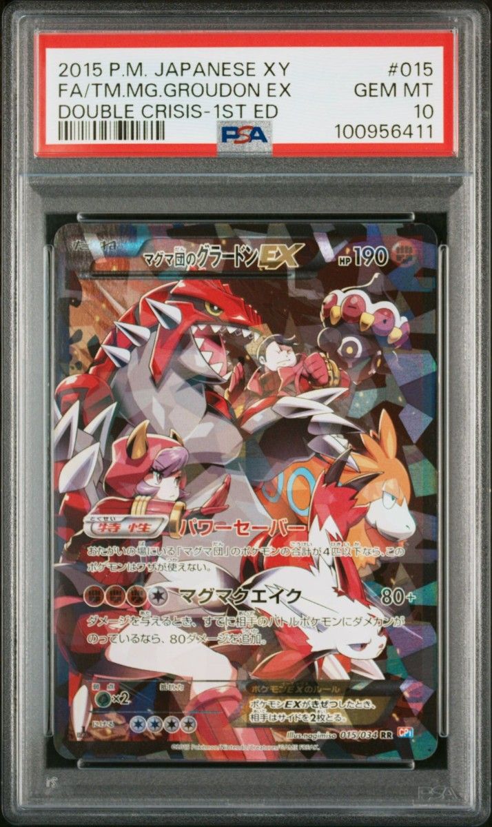 ポケカ アクア団のカイオーガ マグマ団のグラードン PSA10 連番2枚