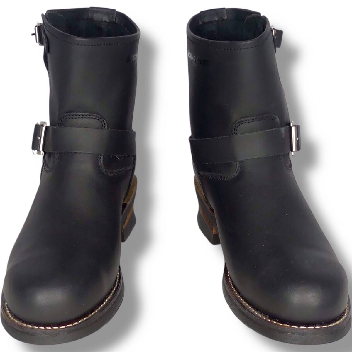 即決 CEDAR CREST 27cm エンジニアブーツ 黒 セダークレスト レザー 本