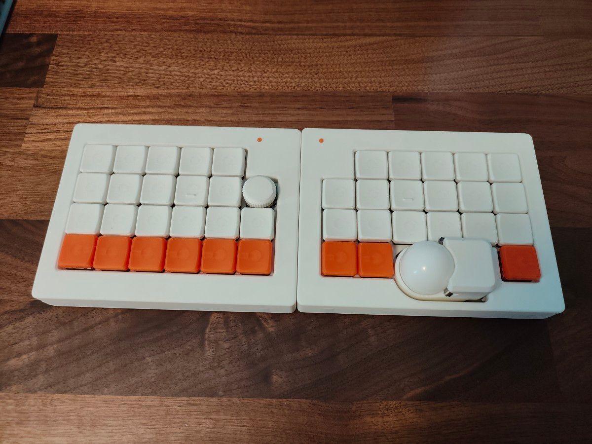 Orbee トラックボール ロープロファイル 無線分割キーボード zmk