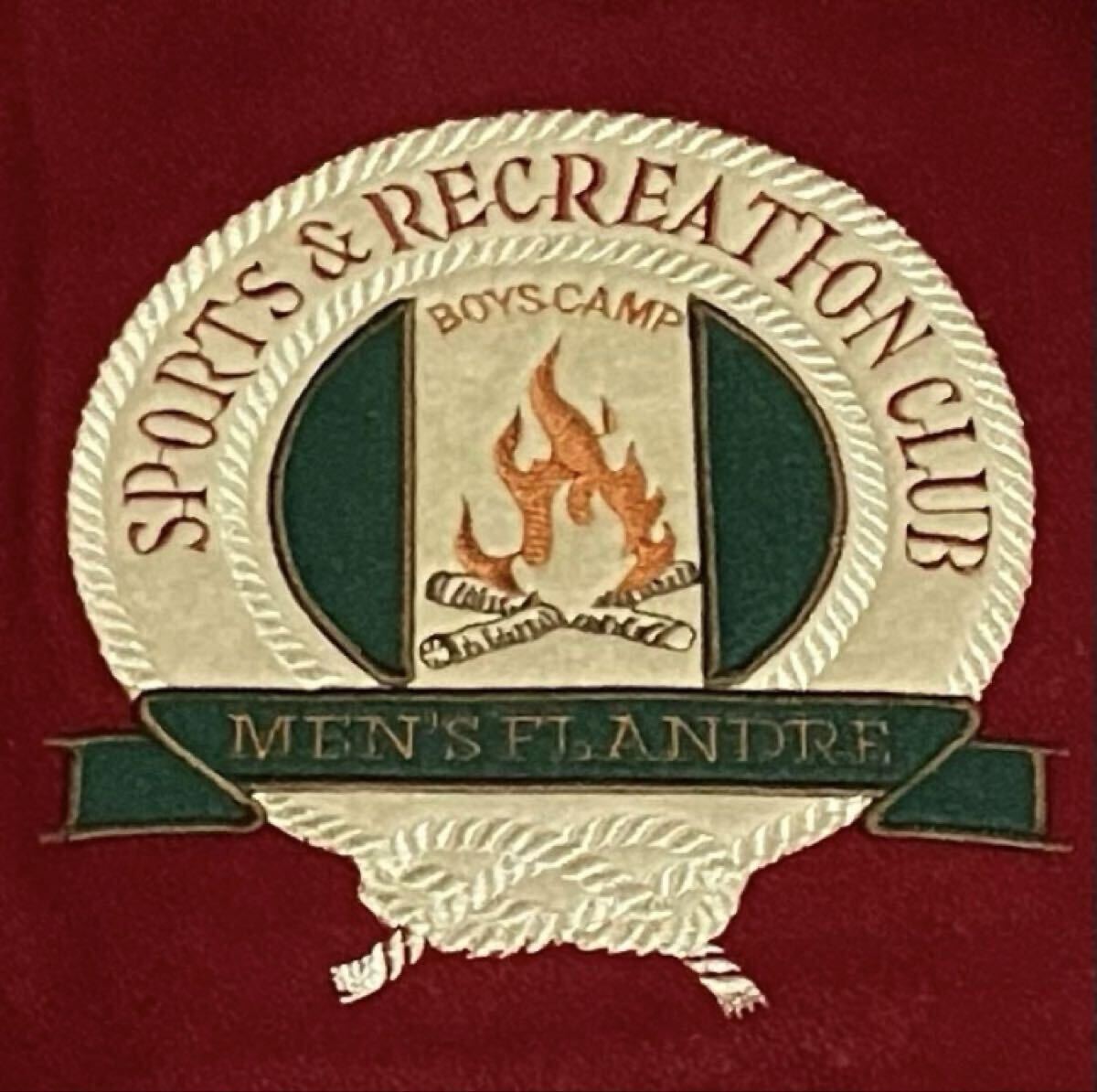 人気】FLANDRE フランドル スタジャン 牛革レザー ワッペン 刺繍ロゴ