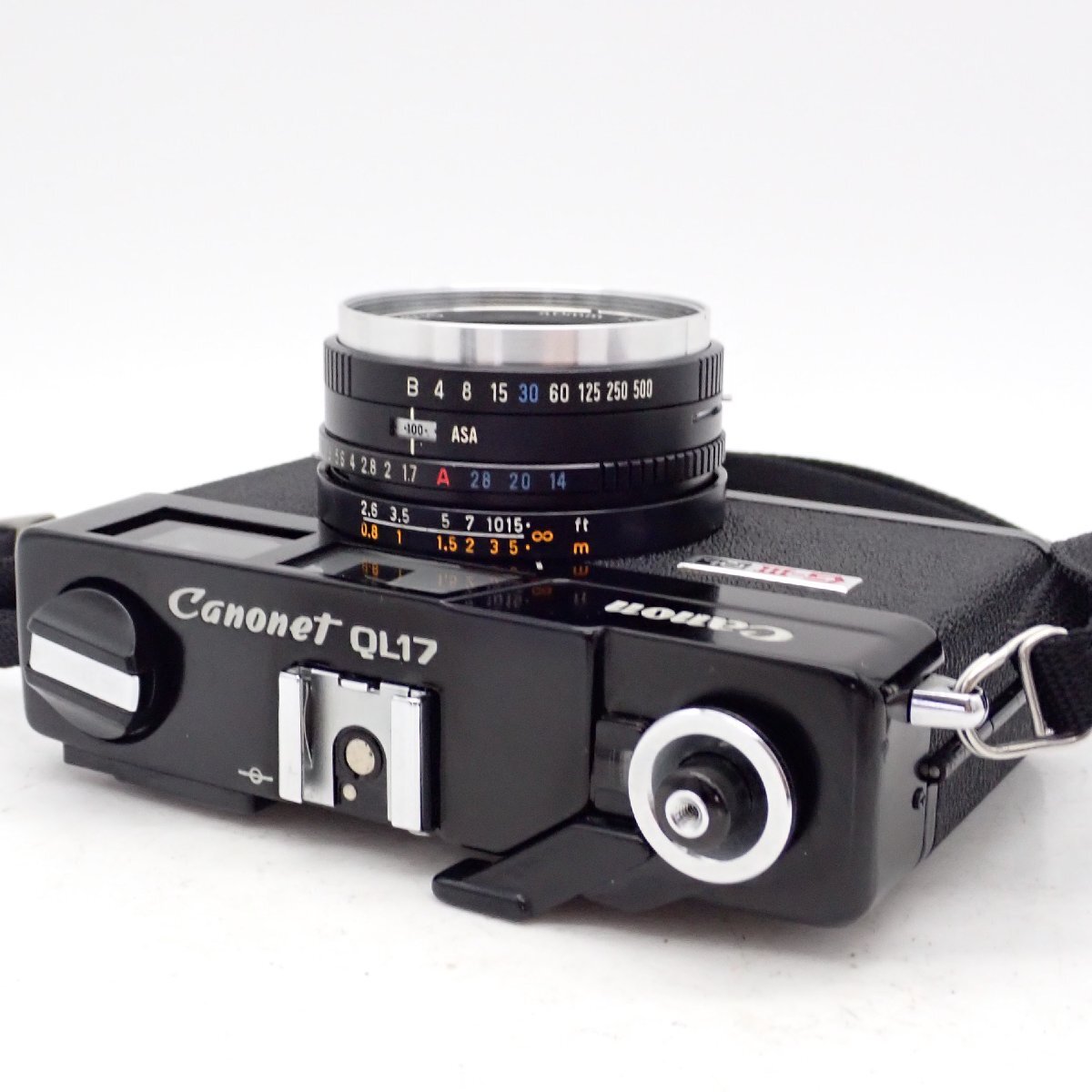 整備済 Canon Canonet QL17 GIII G3 ショップ ブラックペイント 40mm