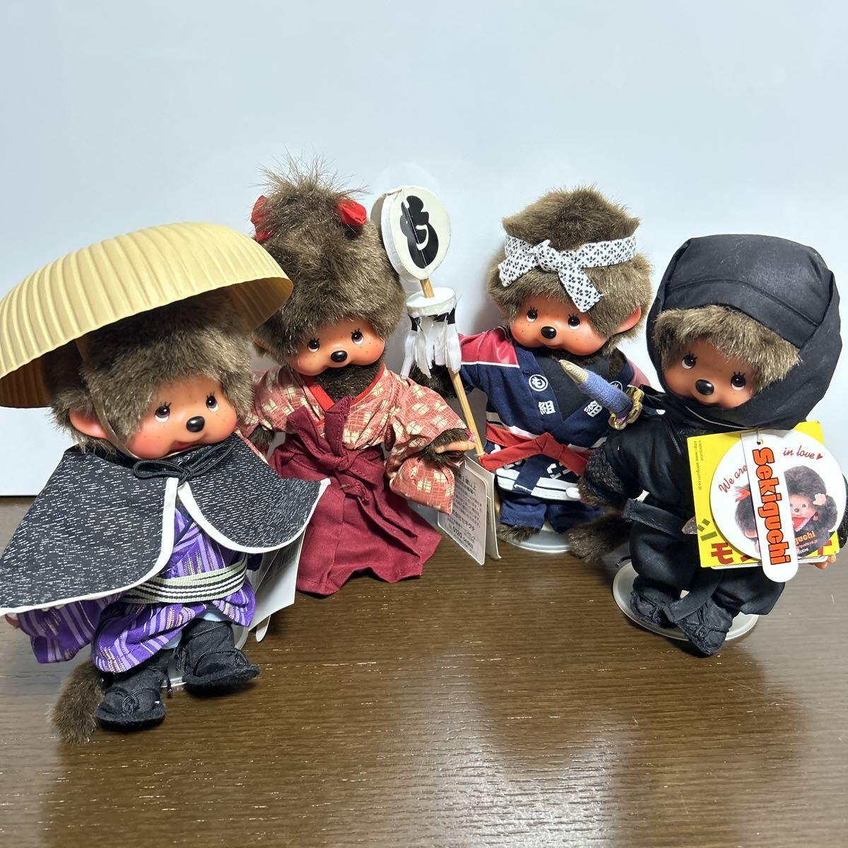 モンチッチ 4体セット ジャパネスク Japanesque Monchhichi 忍者 町