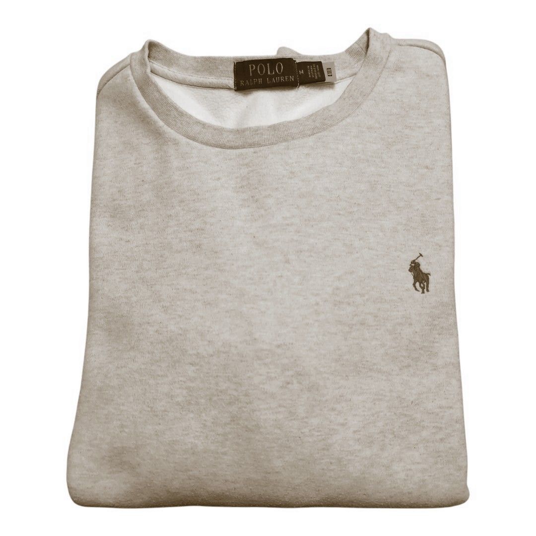 極美品 ポロラルフローレン 大人気杢ベージュ スウェット トレーナー