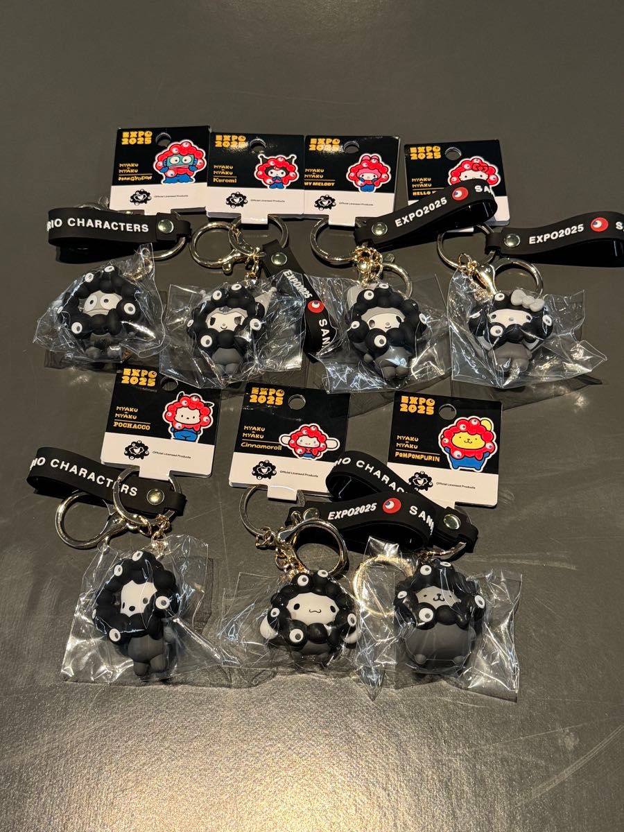 関西万博限定 サンリオ 黒ミャクミャクコラボ 全7種類｜Yahoo!フリマ