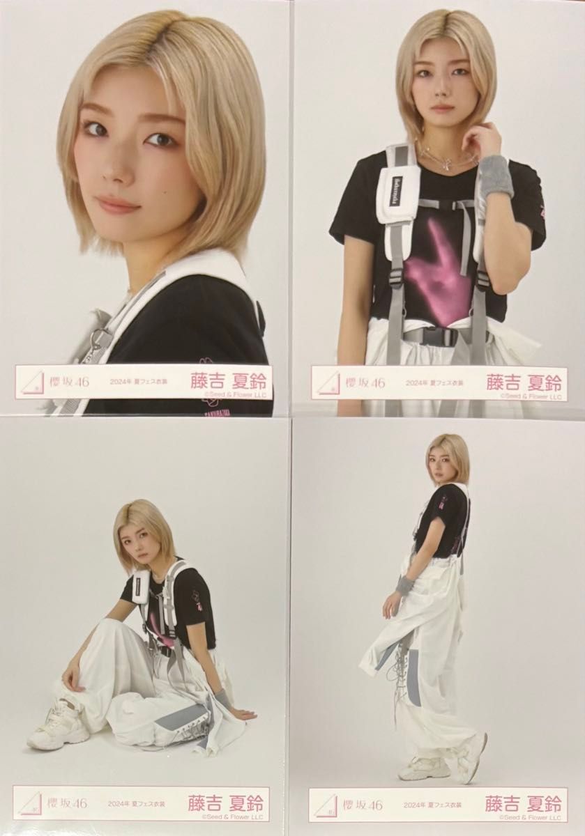 櫻坂 櫻坂46 生写真 夏フェス衣装 2024年 藤吉夏鈴 コンプ｜Yahoo