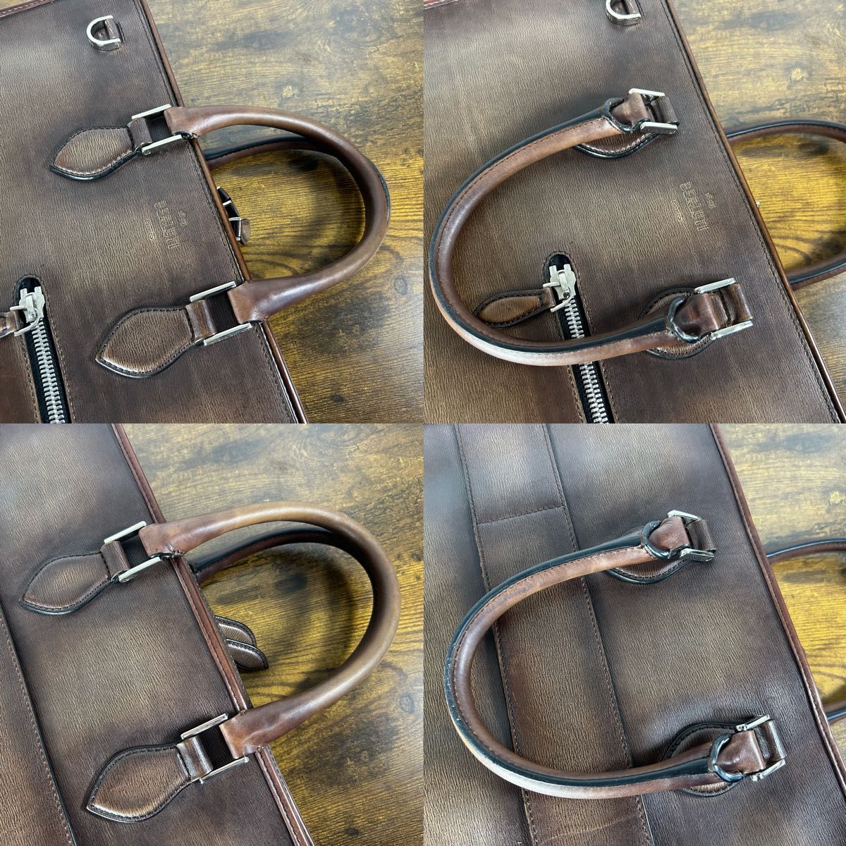 極美品 Berluti アンジュール ブリーフケース ヴェネチア ブルカーフ