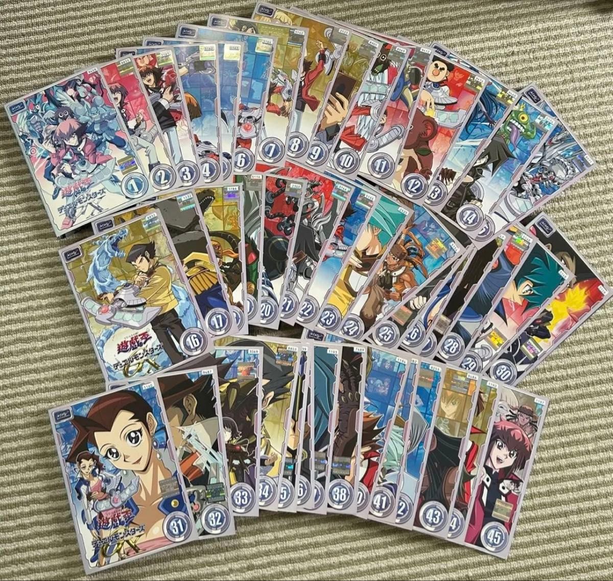 遊戯王デュエルモンスターズGX 全45巻セット 完結 DVD アニメ ケース