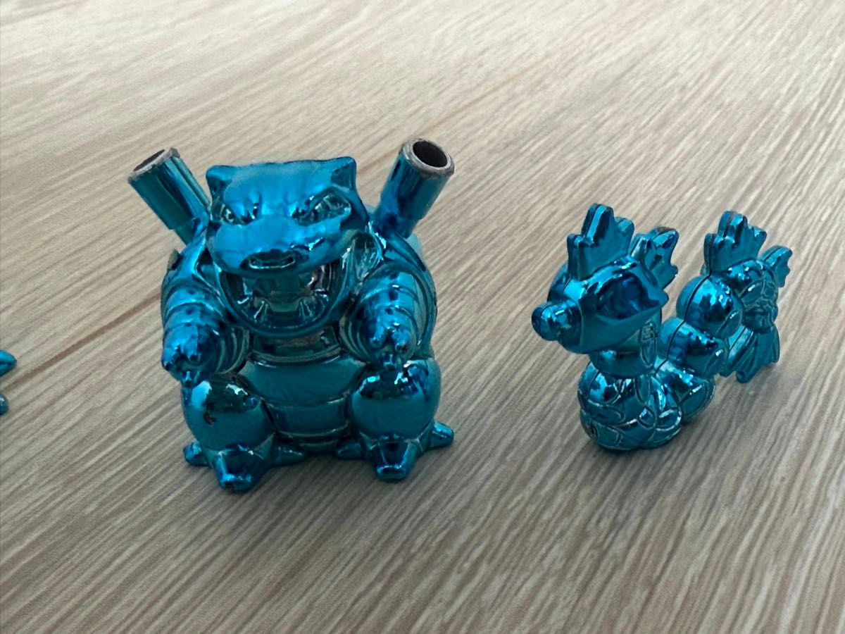 プラスチック製 初代 ポケモン フィギュアセット メタルカラー メッキ