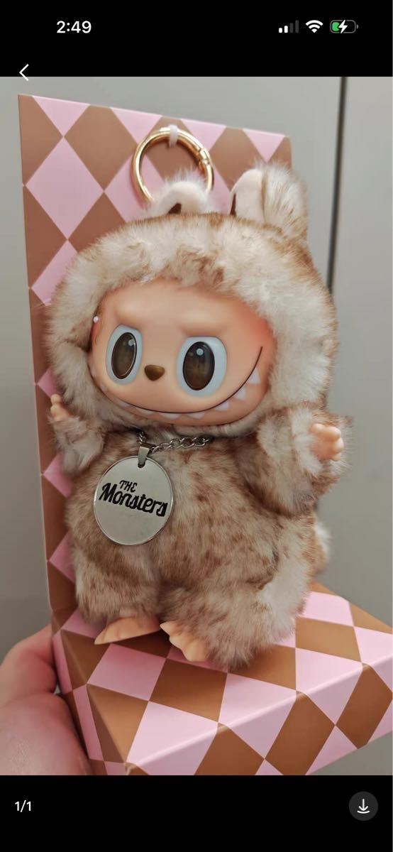 Zimomo香甜なケーキLabubu ふわふわかわいい POPMARTぬいぐるみ ラブブ