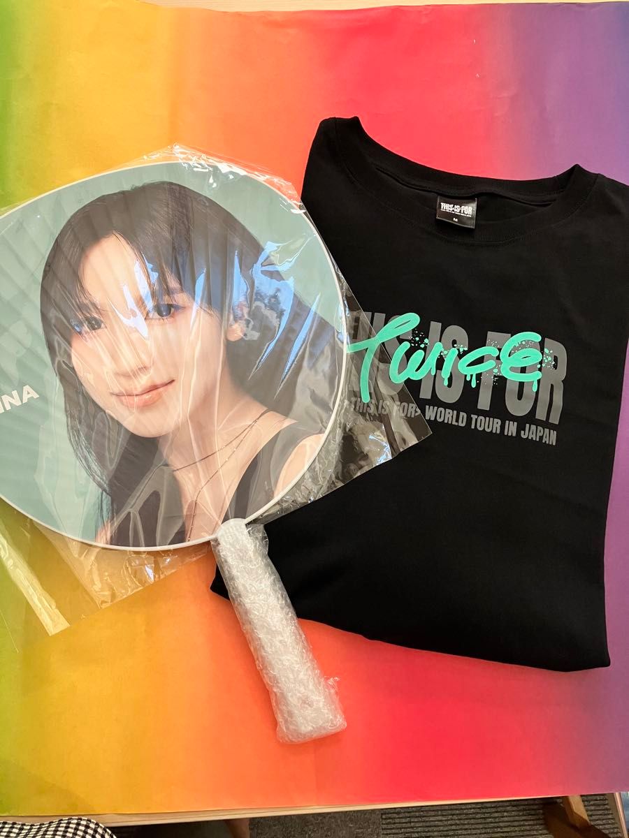 TWICE THIS IS FOR ワールドツアー Tシャツ うちわ ミナ 2点セット
