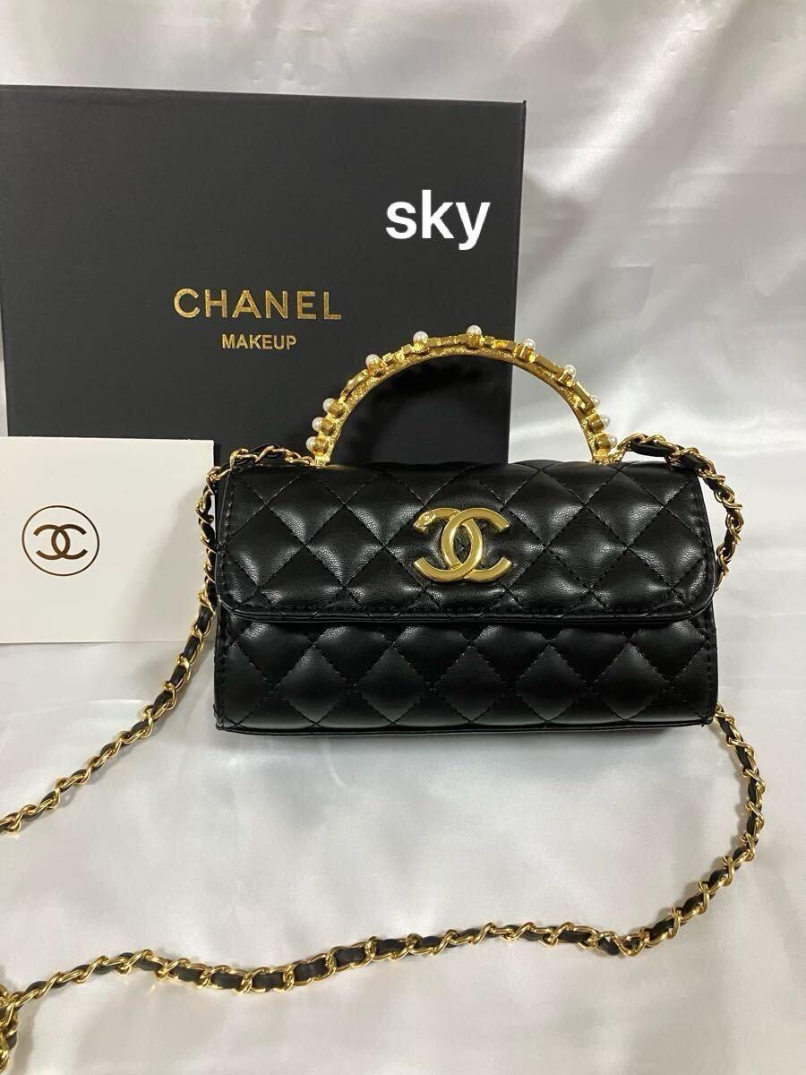 CHANEL シャネル ノベルティ ショルダーバッグ ミニバッグ ゴールド