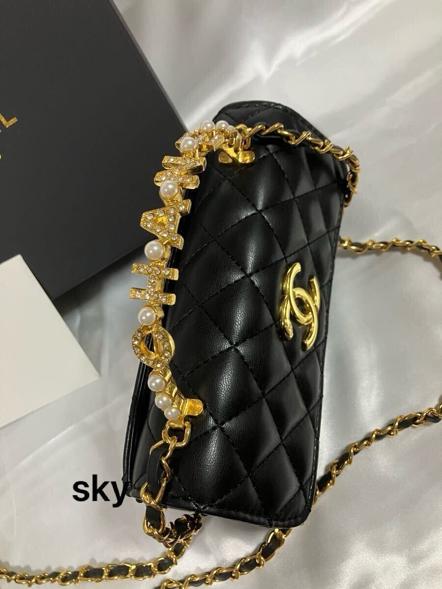 CHANEL シャネル ノベルティ ショルダーバッグ ミニバッグ ゴールド