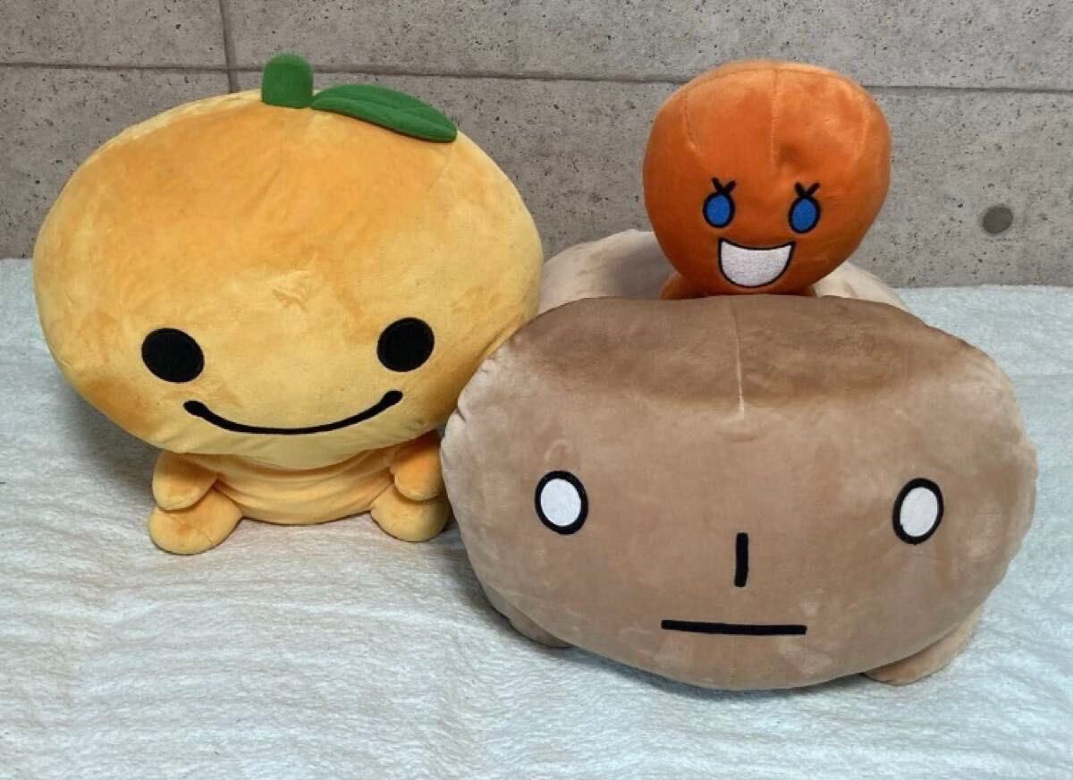 当時物/平成レトロ サンエックス こげぱん/抱きクッション みかんぼう