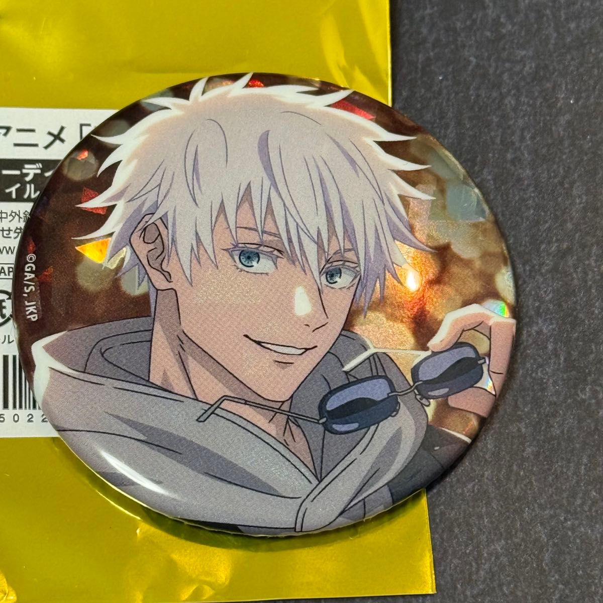 呪術廻戦 マルキューブ 五条 悟 トレーディング ホロ缶バッジ