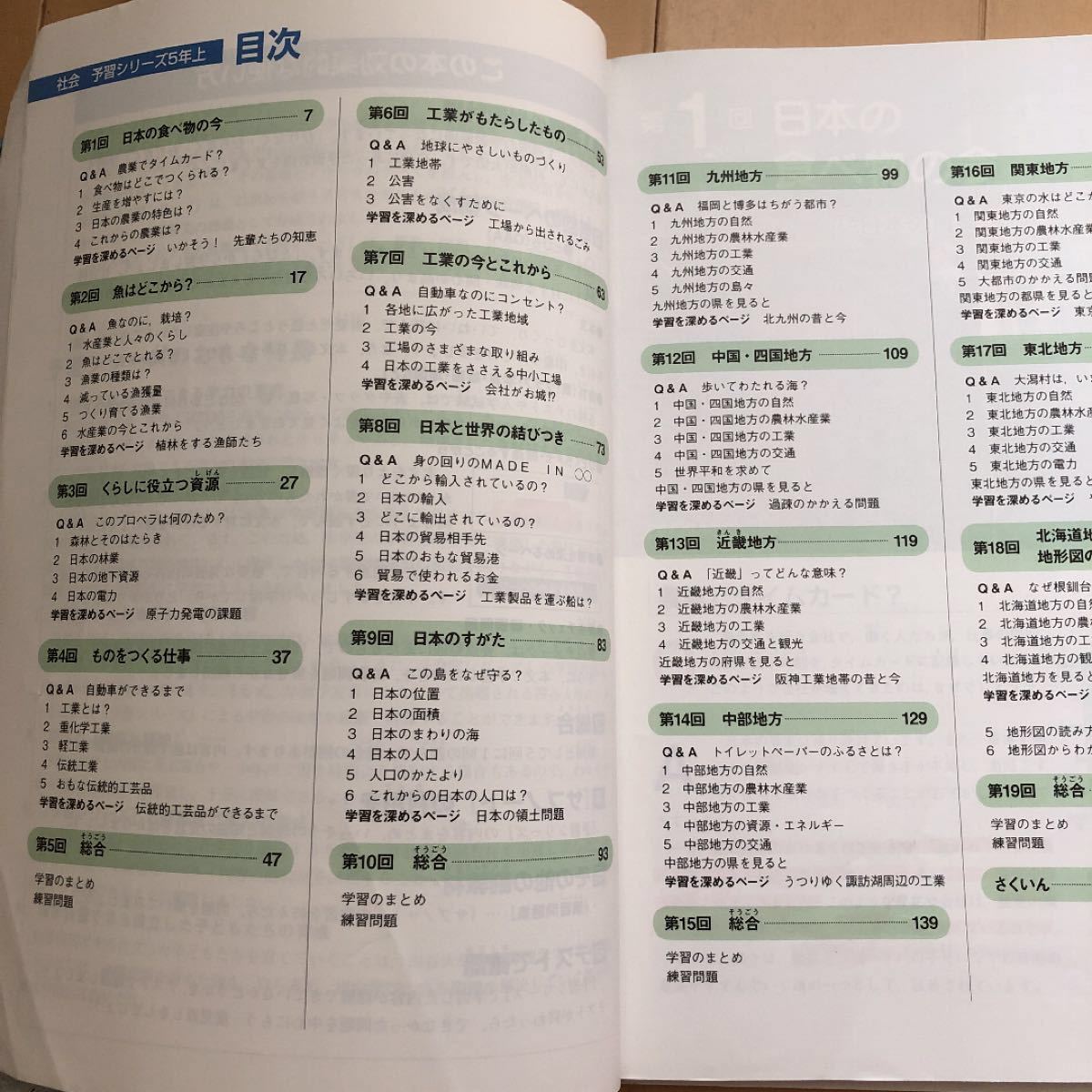 2冊セット 四谷大塚 予習シリーズ 社会 5年 上 演問 社会 5年 下
