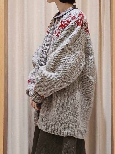 新品 TSUHARU by Samansa Mos2 【ペルーニット】ジャカードニット