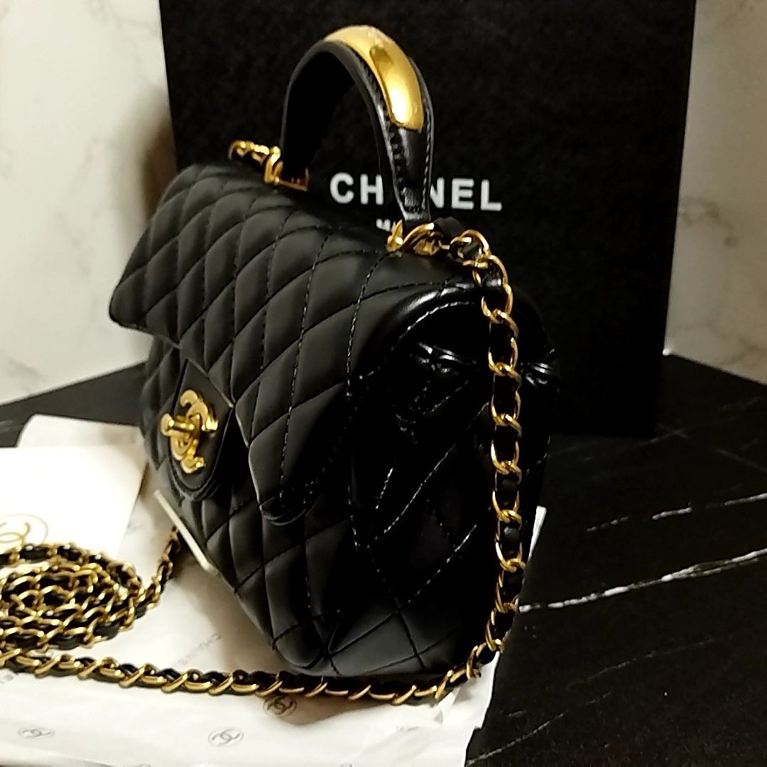 CHANEL シャネル ノベルティ ショルダーバッグ 黒 ゴールドチェーン