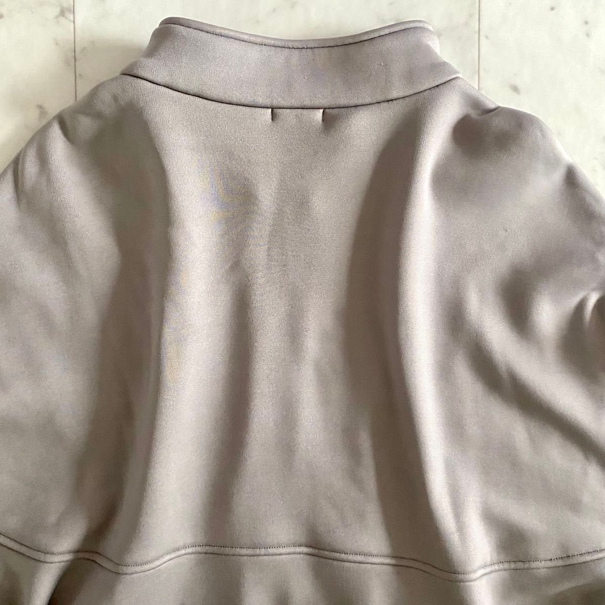 美品 ソブ ダブスタ AKKO×Sov ナイロンボンバーポンチョコート 裏起毛