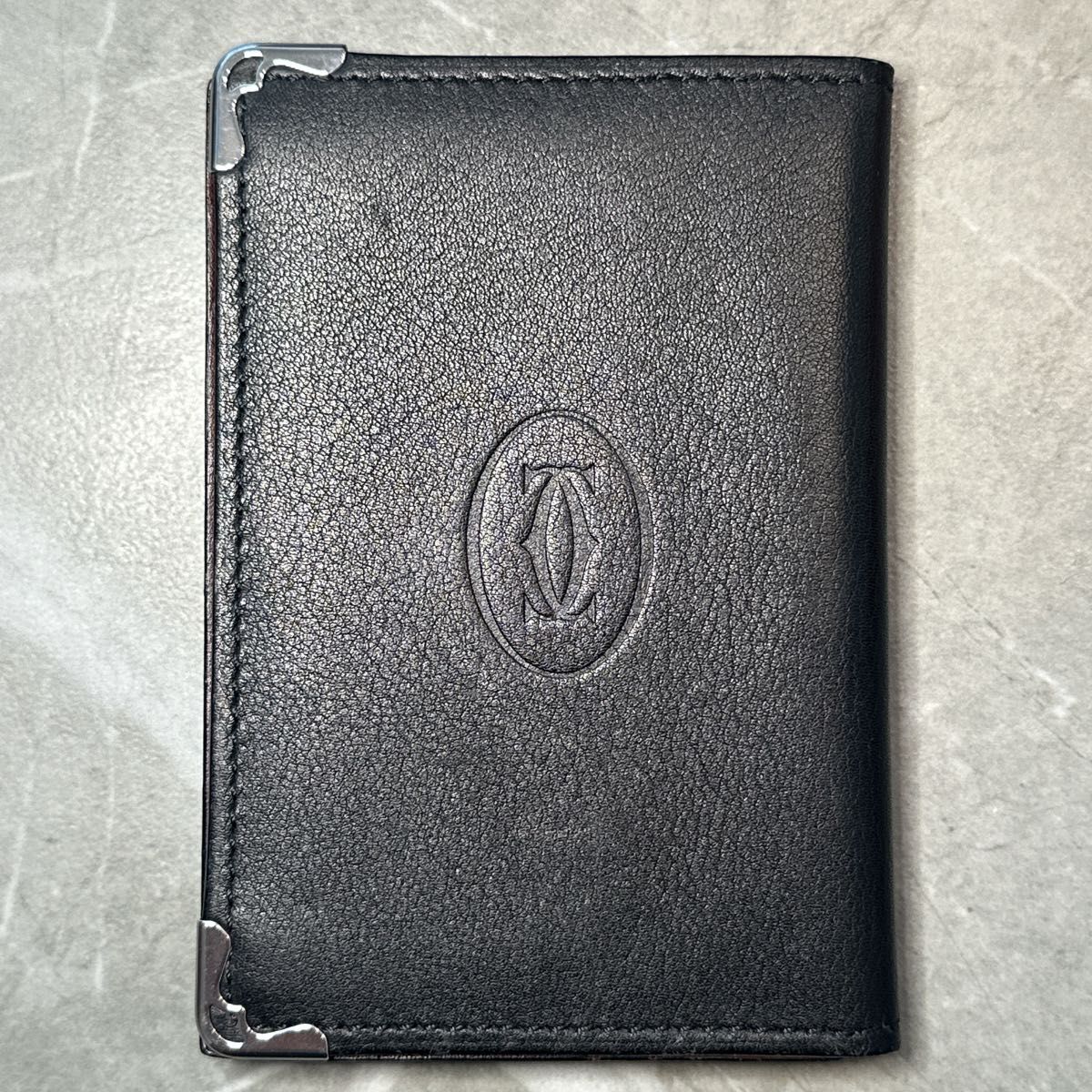 美品 Cartier カルティエ カードケース 名刺入れ ブラック マスト ドゥ
