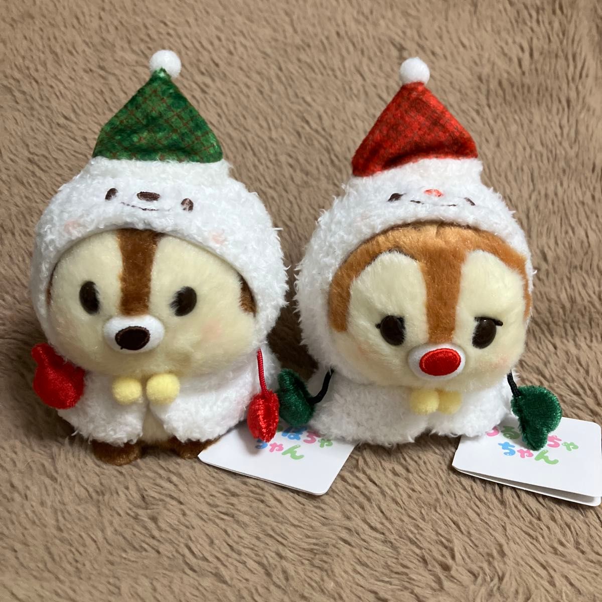 新品タグ付きチップ&デール うるぽちゃちゃん ぬいぐるみ 2個セット