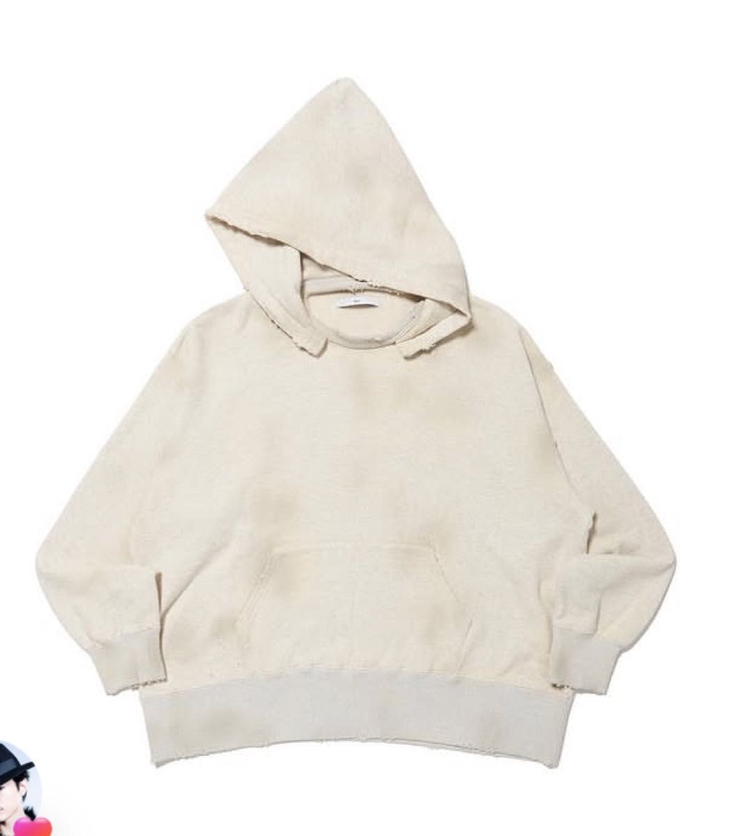 RILY College Logo Hoodie M 今市隆二 ビンテージ 後付けパーカー