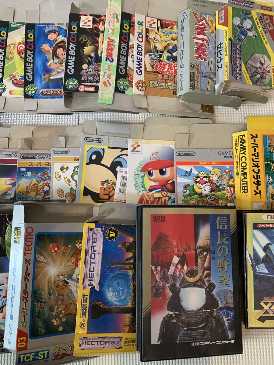 ゲームボーイソフトの箱、説明書 ＋ ファミコンソフト箱 ゲームボーイ