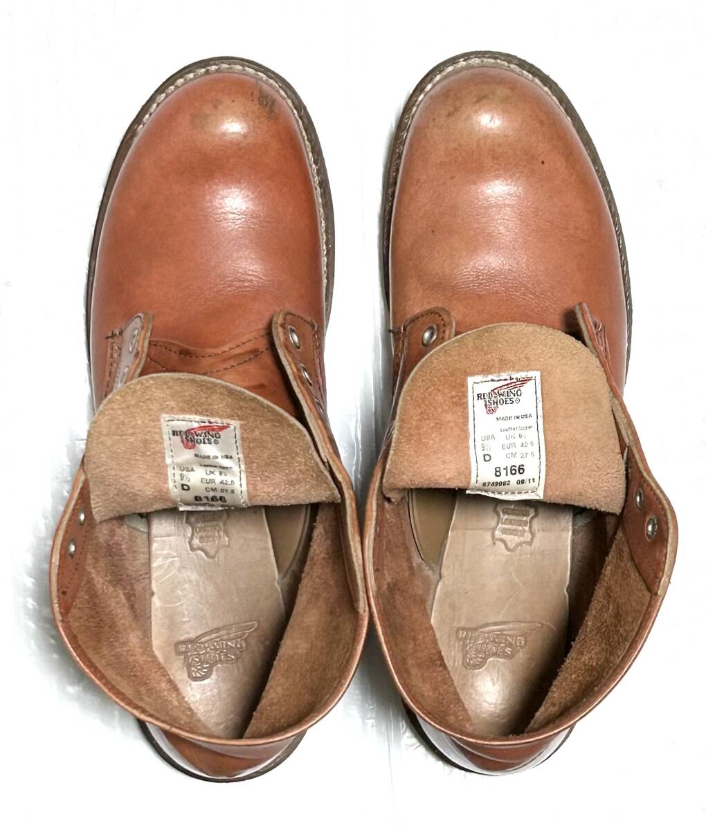 ①【9 5/D】8166 RED WINGレッドウィング ハーレー ninja gpz FATBOY